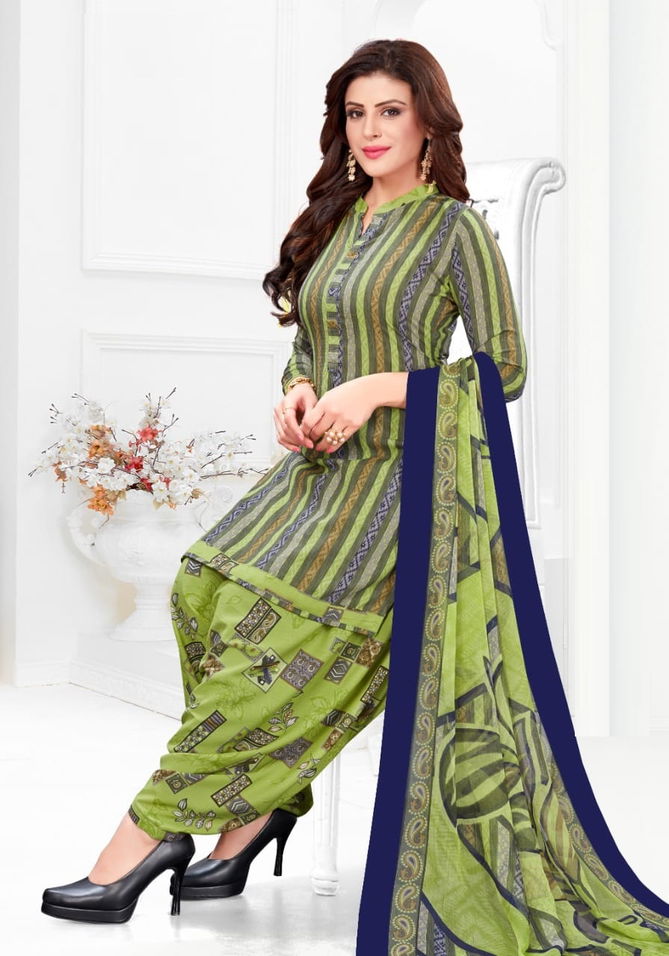 Patiyala House 1 Regular Wear Cotton Printed Leon Dress Material Collection